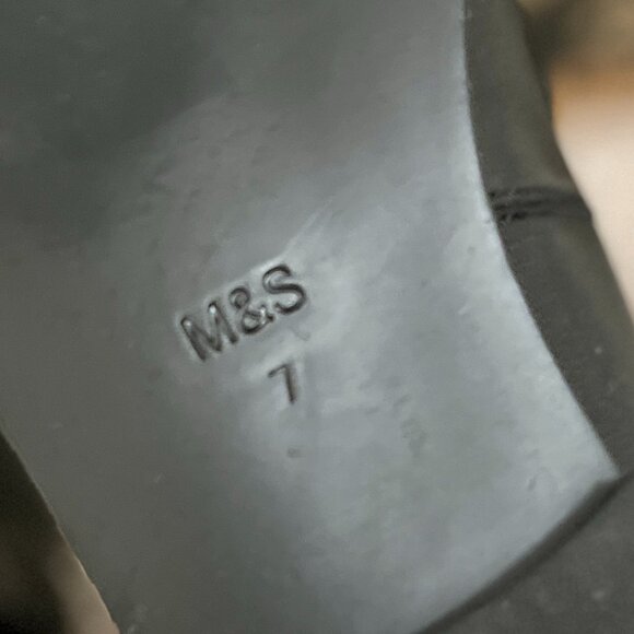 Marks & Spencers Black Ruched Loafers - Picture 6 of 6